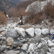 Posa blocchi testa traversa