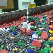 Erosionerscheinungen am Pfeiler